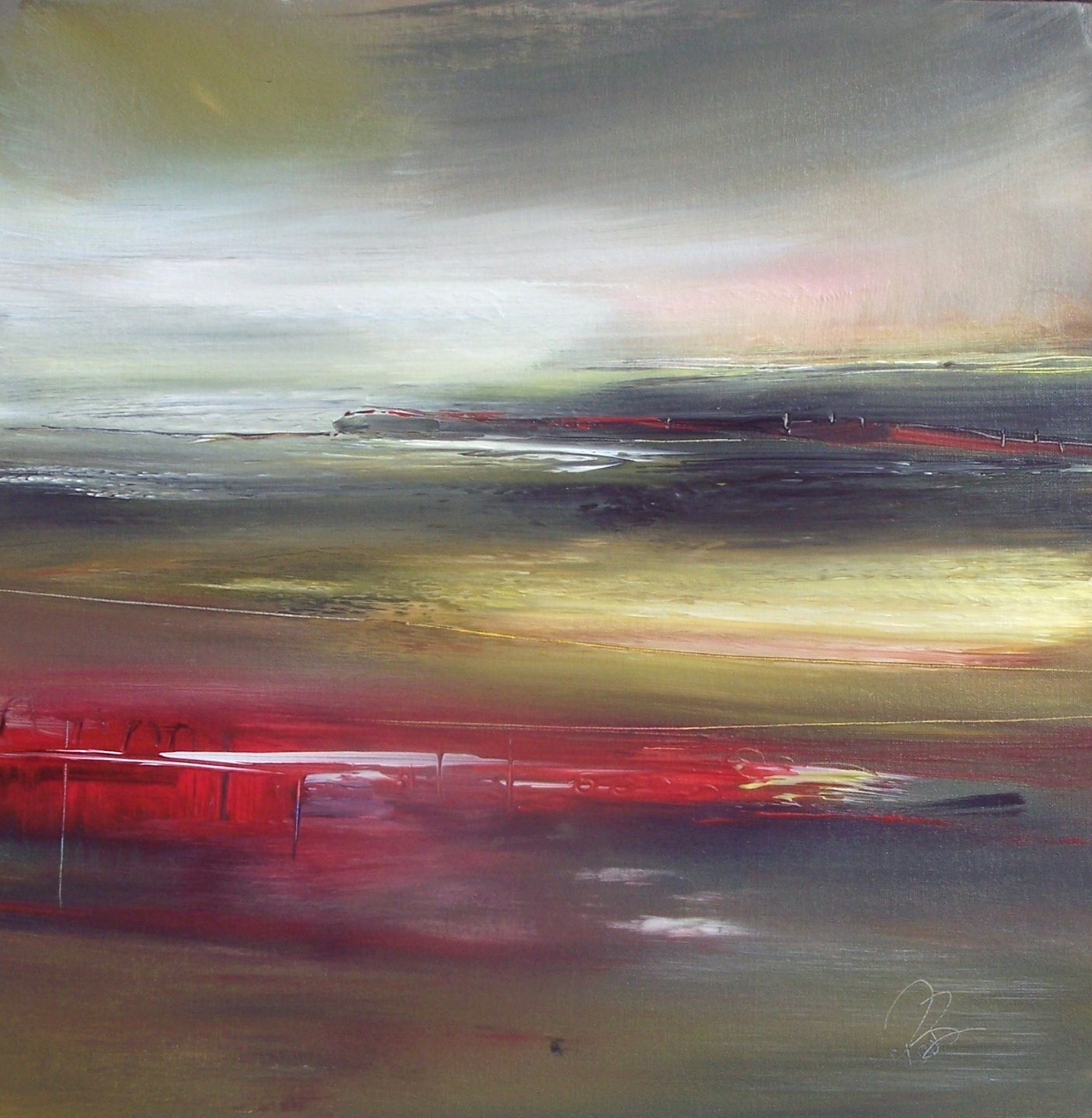 'Crimson Pier' by artist Rosanne Barr